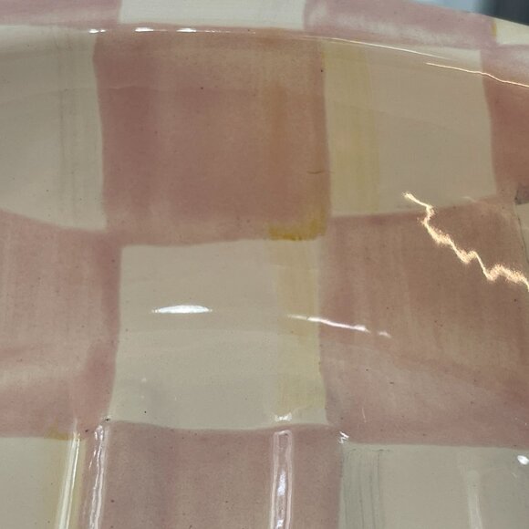 MacKenzie-Childs Rosy Check Soap Dish-NEW - Picture 12 of 16